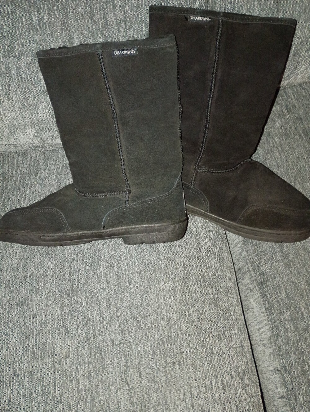 BearPaw Dark Brown Suede Mid-Calf Boots